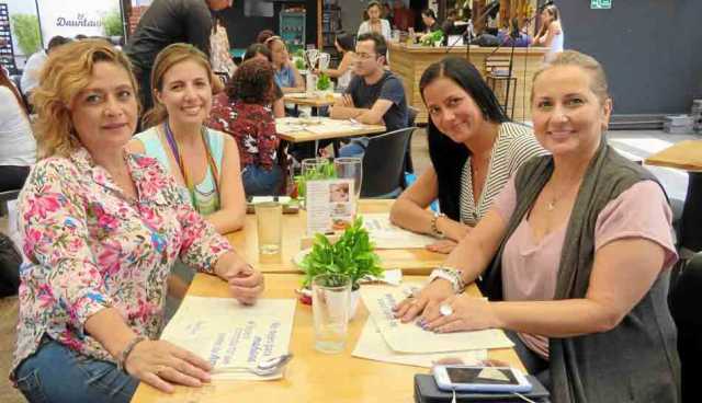 Silvia Duque Ramírez, Catalina Suárez Olave, Andrea Jiménez Zuluaga y Martha Patricia Zárate Garzón estuvieron en El Dauntaun ce