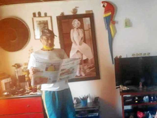 La familia de Pedro José González, Suscriptor de LA PATRIA, nos comparte esta imagen pasando el confinamiento muy juicioso y ley