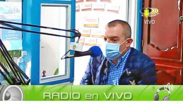 Papá del alcalde, indisciplinado Foto | Óscar Yhony Restrepo | LA PATRIA Aguadas. En entrevista radial en la emisora comunitaria