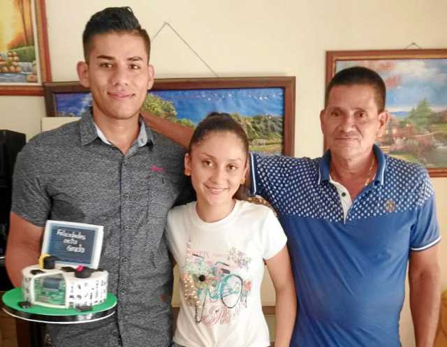 Juan Diego Rojas Moreno, Wendy Paola Vargas y Carlos Asdrúbal Rojas.