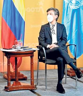Claudia López, alcaldesa de Bogotá. 