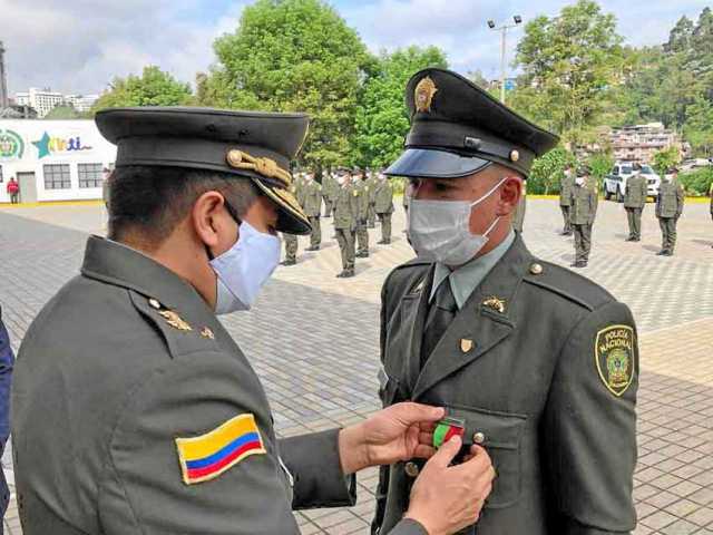 El patrullero Diego Andrés Guerra Arce ocupó el primer puesto del curso.