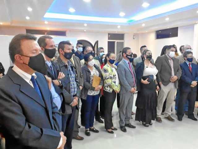 Al acto asistieron los concejales Mauricio Gómez, presidente del concejo; Rubiela Muñoz, Luis Alberto Franco, Rigoberto Penagos 