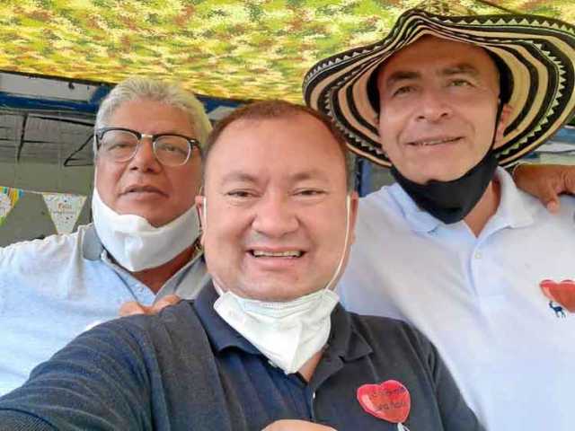 Hervernando Espinoza, Luis Fernando López y Carlos Alberto Londoño