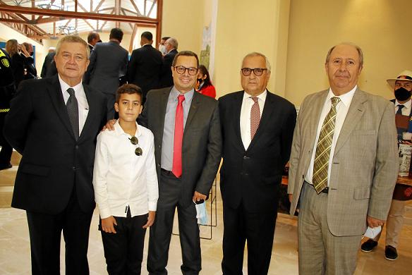 Fabián Escobar, Juan Manuel Muñoz Arango, Jorge Hernán Muñoz Castaño, Caldense del Año; Darío Gomez y Felipe Montés.