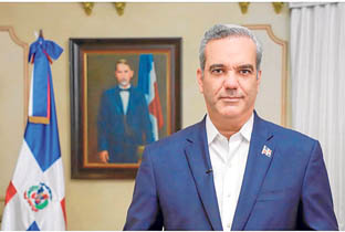 El presidente de República Dominicana, Luis Abinader, en Santo Domingo. 