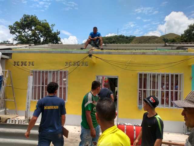 La Merced daños en viviendas por aguacero