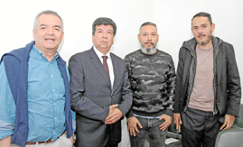 Olmedo Correa Correa, Miguel Angel Vega Cardona, Juan Pablo Duque y Mauricio Duque.