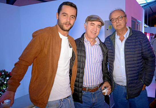 Gabriel Gutiérrez, Alberto Gutiérrez y Eduardo Pineda.