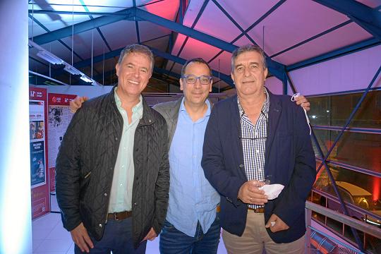 Santiago Villegas, Álvaro Velásquez y Pablo Ocampo.