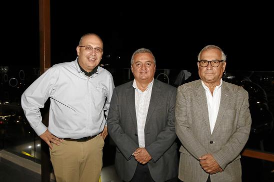 Juan Eduardo Zuluaga, director de Confa; Óscar Villegas y Darío Gomez