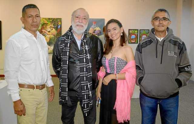 Expositores: Danilo Poloche, Ibagué; Daniel Carvajal, Calarcá; Yeny Yurany Molano, Ibagué; y Eduardo Antonio Aranzazu, Manizales