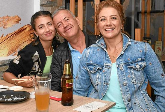 Sofia Botero, Luis Botero y Magda Molina.