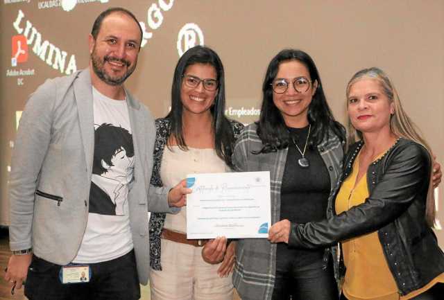 Jorge Hernán Londoño Echeverry, Aleisy Sánchez Ceballos, Aura Liliana Gaviria Giraldo y Lorena Patiño Gutiérrez.
