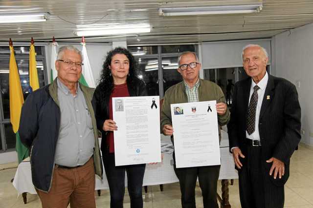 Antonio Franklin Muñoz, Luz Adriana Arias, José Miguel Alzate y Óscar Gaviria Valencia.