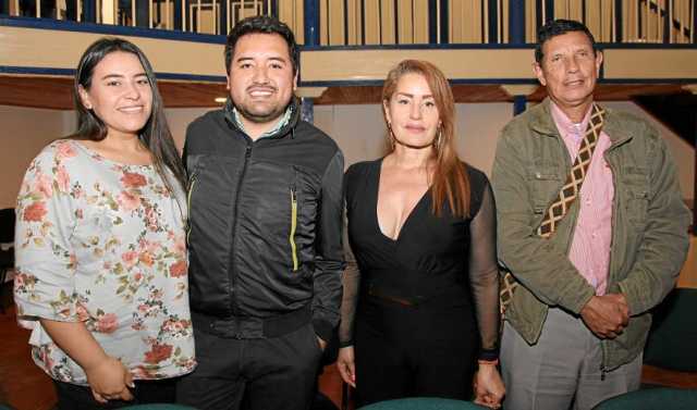 Victoria León González, Luis Carlos Benavidez, Elvia Lucy Holguín y Humberto Salazar.