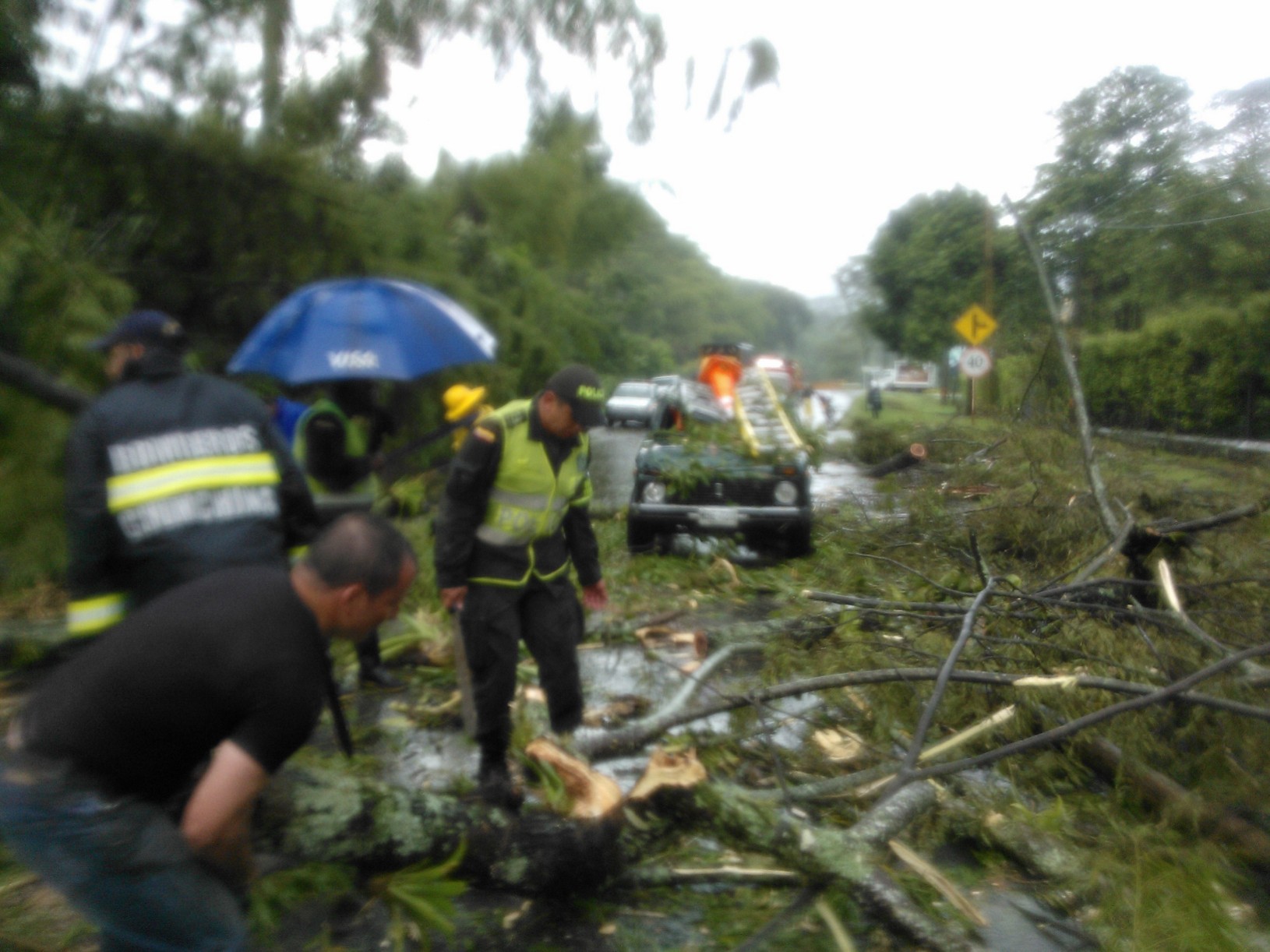 Accidente vía antigua Chinchina 