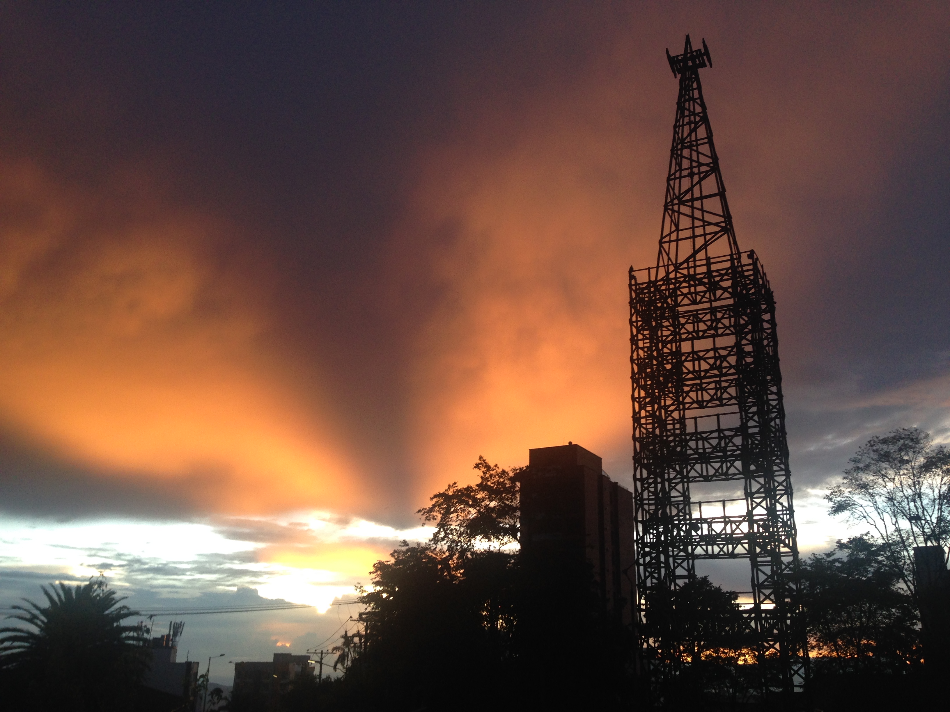 Atardecer desde la torre del cable 