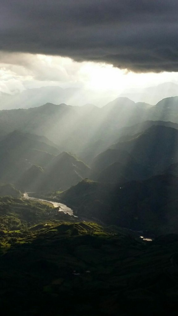 Lluvia sobre el río Cauca