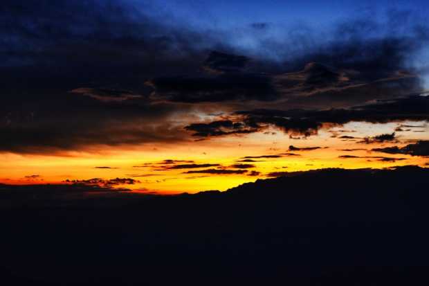 Atardecer en Aguadas