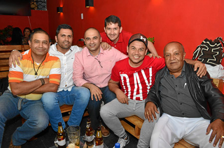 Foto | José Fernando Tangarife | LA PATRIA Leonardo Javier Restrepo, Andrés Osorio, Iván Ramírez, Jorge Soto, Luis Miguel Guerre