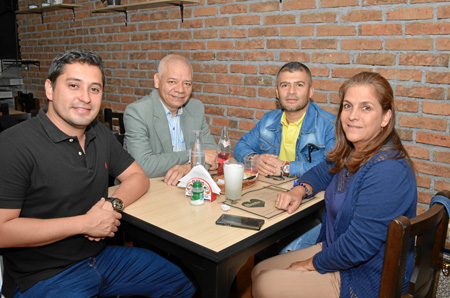 Ómar Andrés Reina, Luis Gonzalo Valencia, John Freddy Villa y Amparo Sánchez.
