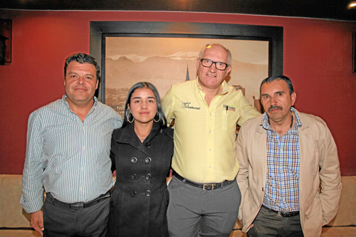 John Jaime Muñoz Marín, Lina Marcela Aguirre Lamprea, Ricardo Germán Gallo Benavides y Jorge Mario Manrique.