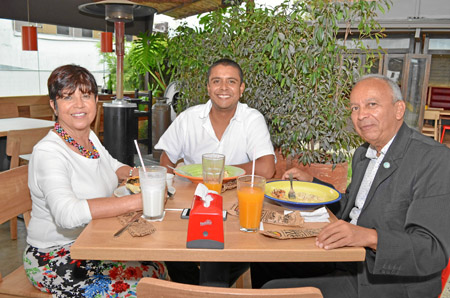 Giovanna Osorio de Polo, Juan Manuel Polo Osorio y Carlos Alfonso Polo.