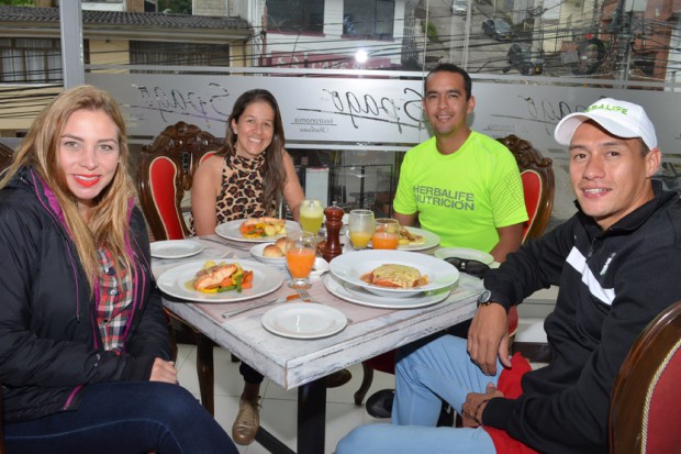 Aniuska Montilla, Angélica María Salgado, Andrés Sánchez y Alejandro Rodríguez.