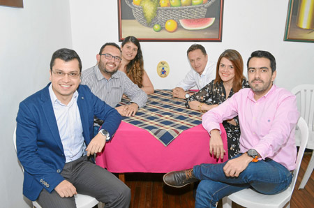 Foto | José Fernando Tangarife | LA PATRIA  Luis Felipe Molina, Harry Gallego, Margaret Sánchez, Freddy Arango, Beatriz Londoño 