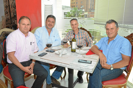 Jorge Uribe Jaramillo, Jaime Cárdenas Uribe, Carlos Eduardo Gómez y Juan Carlos Prieto Trujillo.