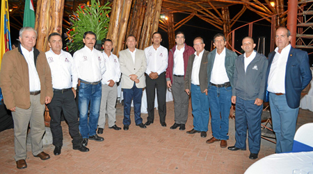 Alexánder García Peláez, Héctor Aguirre, Luis María Agudelo Giraldo, Arley Alzate García, Marcelo Salazar Velásquez, presidente 