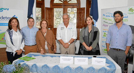 Martha Cecilia Franco García, directora de la Corporación Rafael Pombo; Miguel Trujillo, secretario de Desarrollo Económico de C