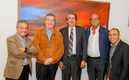 Emilio Restrepo Aguirre, Fabián Escobar Montoya, Óscar Jaramillo Botero, Eduardo Pineda Villegas y Carlos Alberto Mazeneth Dávil