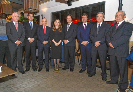 Fernando Naranjo Valencia, de Naranjo y García Asociados; ; Carlos Alberto Carvajal, de Brigard & Castro; Gustavo José Gnecco, d