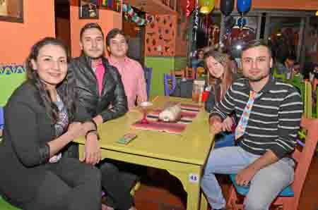 Juliana Ramírez Quintero, Andrés Vargas Alzate, Mateo Ocampo Salazar, Daniela Vargas Arias y Arturo Castañeda Valencia.