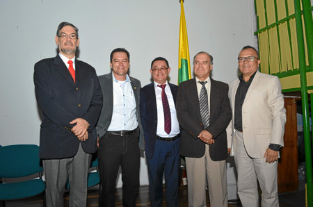 Álvaro Gärtner Posada, Luis Ernesto Henao Buitrago, Ángel María Ocampo Cardona, Albeiro Valencia Llano y Julián Chica Cardona.