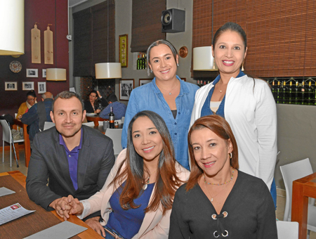 Felipe Cubillos Soto, Yeimi Pinilla Arroyave, Diana Patricia Vera, Adriana Mendieta Cañas y Paula Juliana Herrera Hoyos.