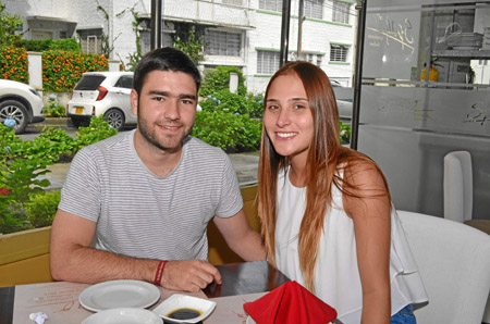 Miguel Londoño y Sofía Manjarrés se reunieron en el restaurante Spago.