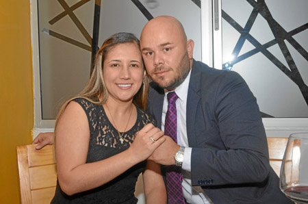 Los novios celebraron junto a familiares y amigos.