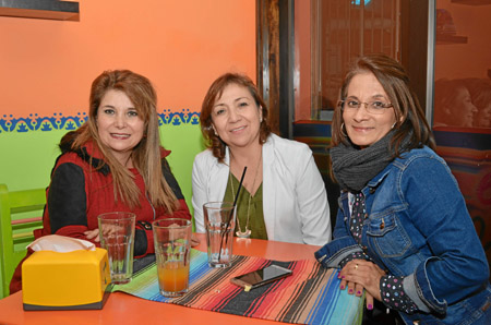 María Gladys Quintero, Alba Lucía Paz y Luz Dary Joya.