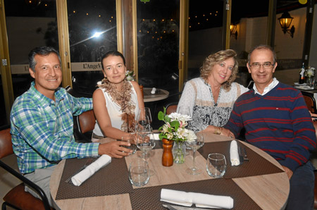 Faiver Montilla, Ana María Paz, Jennifer Verhagem y Álvaro Moreno Londoño.