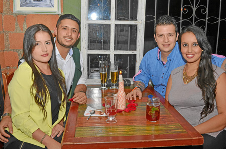 Paula Andrea Castro Lotero, Juan Sebastián Marín, Mateo Londoño y María Fernanda Gallego Fernández.