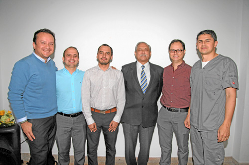 Fotos | Argemiro Idárraga | LA PATRIA Ricardo Adolfo Gil, presidente Capítulo Caldas; Édgar Eduardo Castro Osorio, secretario; C