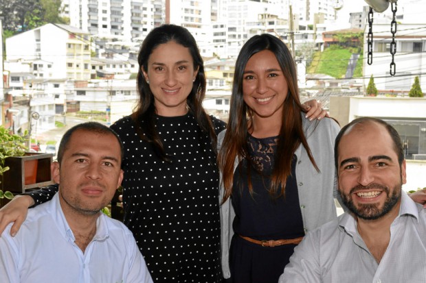 Andrés Martínez, Luisa Mendoza, Andrea Romero y David Tesone.