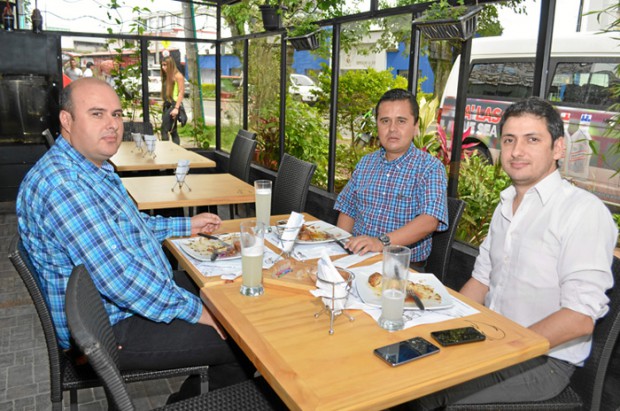 Santiago Posada, Carlos Nieto y Marcos Perroni.