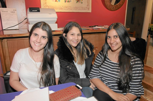 Sofía Calderón López, Daniela Jiménez Giraldo y Érika Corredor Urueña. 