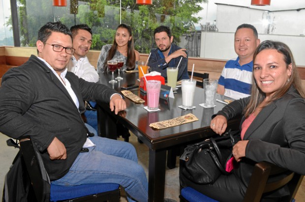 Dany Villada, César Villada, Daniela Betancourth, Héctor Cortés, César Rivas y Jackeline Hernández.