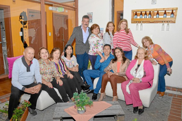 Asistentes a la comida de celebración.