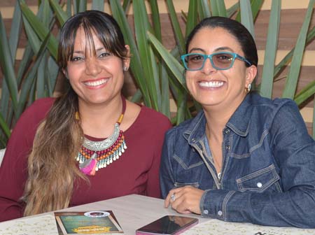 Lina Janeth Vélez Castro y Sandra Milena Gómez Ríos se reunieron en un almuerzo en el restaurante Sanchón.